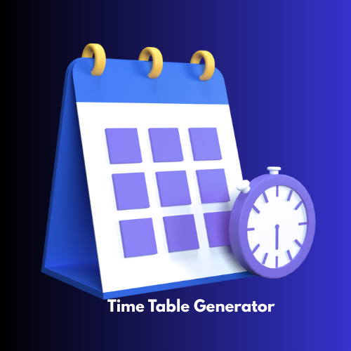 Time Table Generator Software (4 Classes)